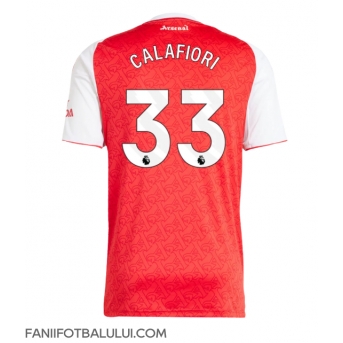 Arsenal Riccardo Calafiori #33 Tricou Fotbal Replică 2025-26 Barbati Acasa
